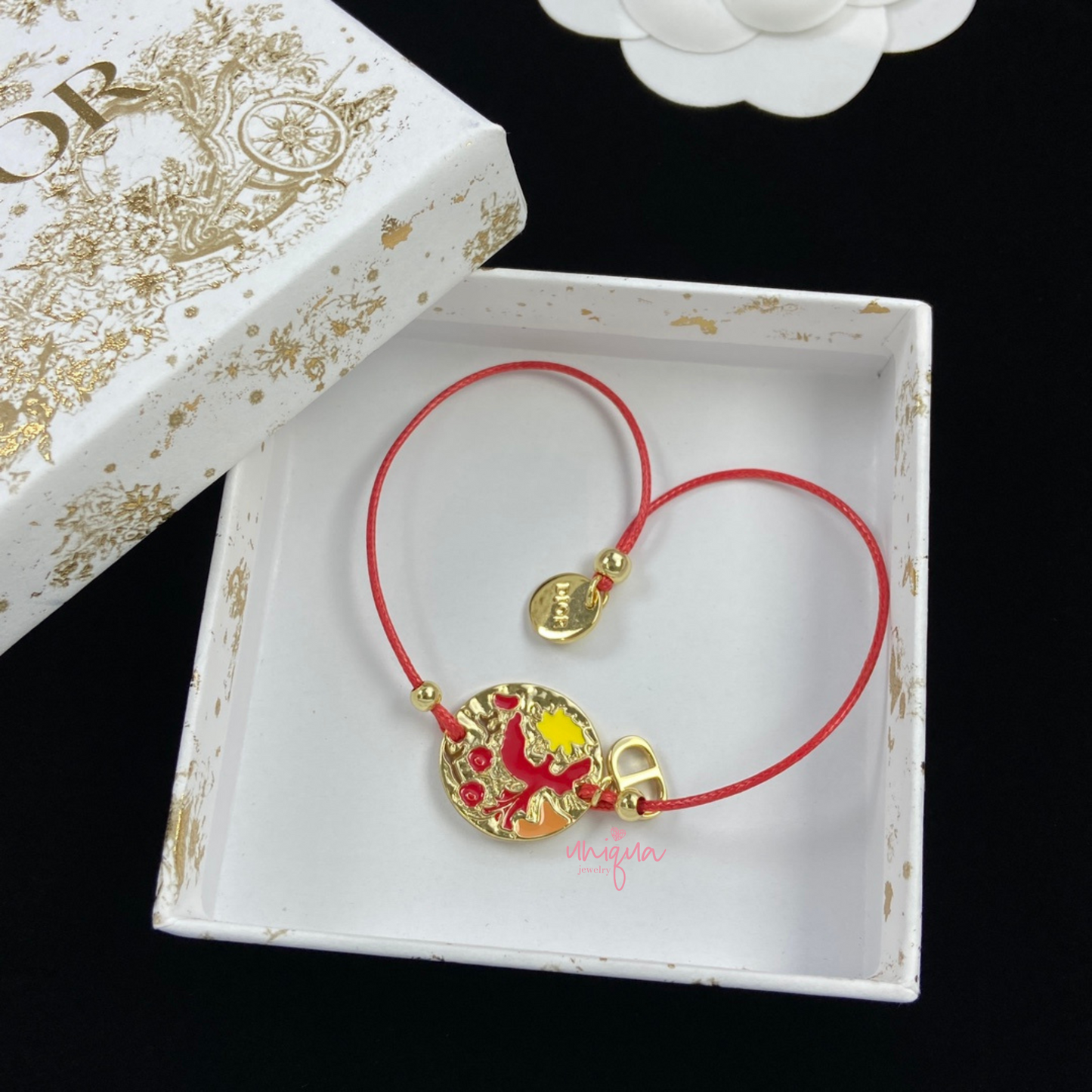 D RED BRACELET - MARO JEWELRY
