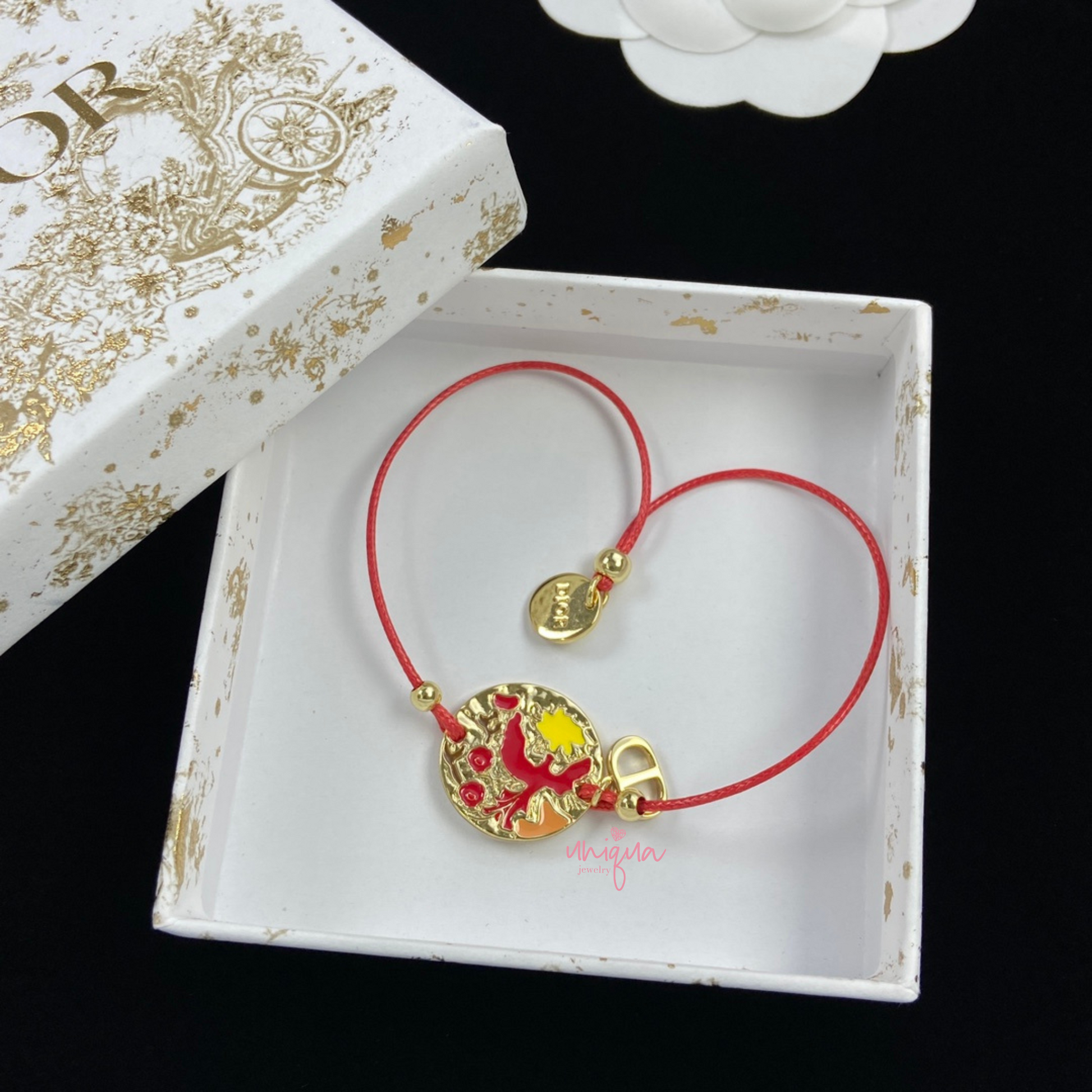 D RED BRACELET - MARO JEWELRY