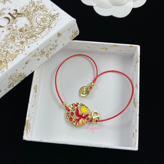 D RED BRACELET - MARO JEWELRY
