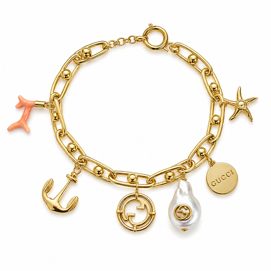 G Charms Bracelet by MARO, charm bracelet for women