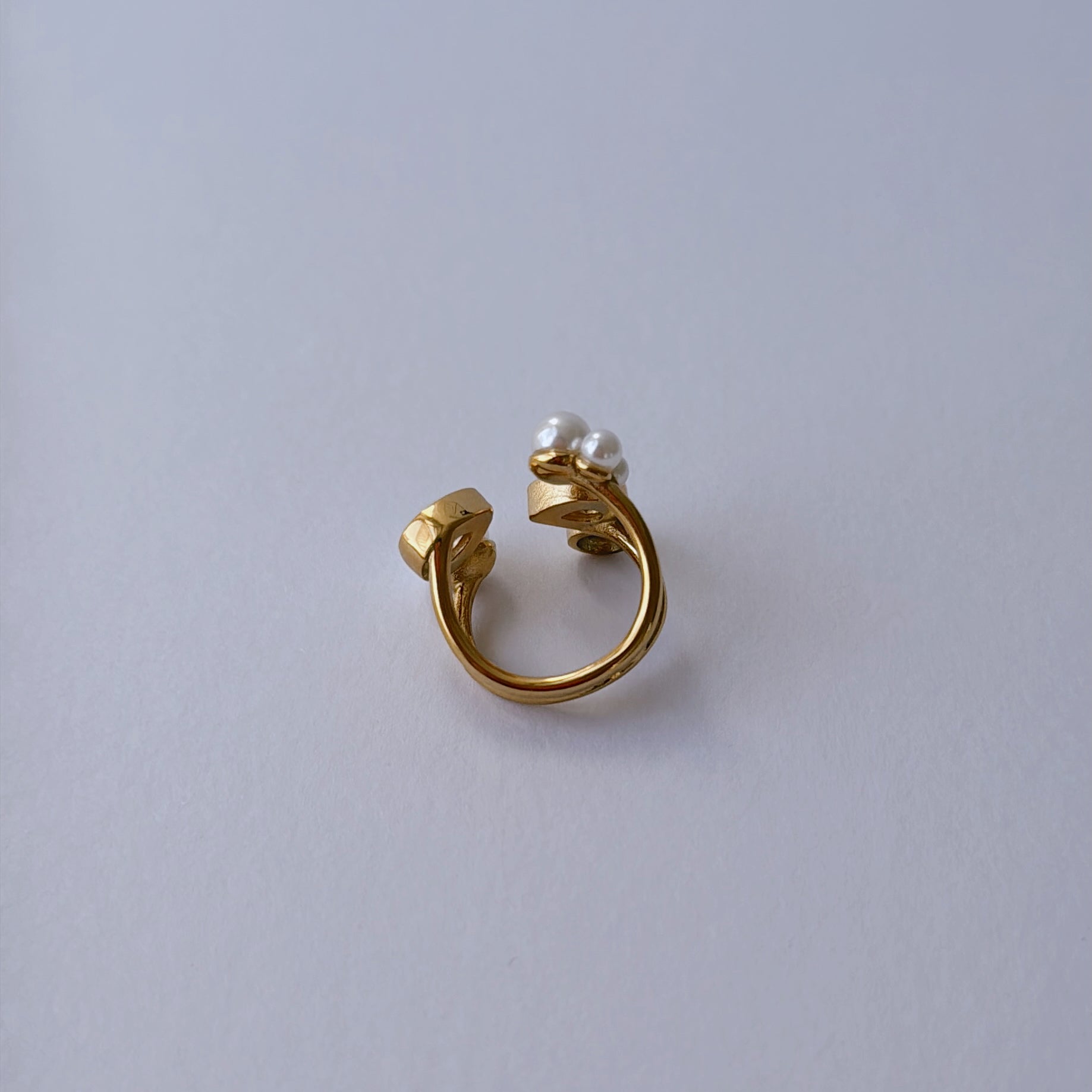 Pearl open ring - MARO JEWELRY