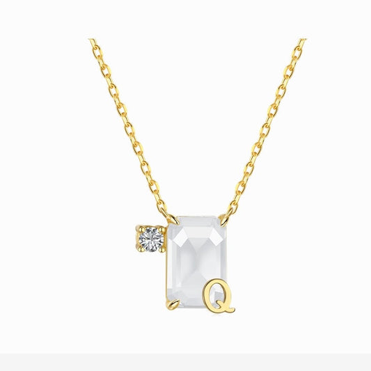 Initial Q necklace - MARO JEWELRY