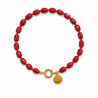 Deep Burgundy Bracelet by MARO Jewelry