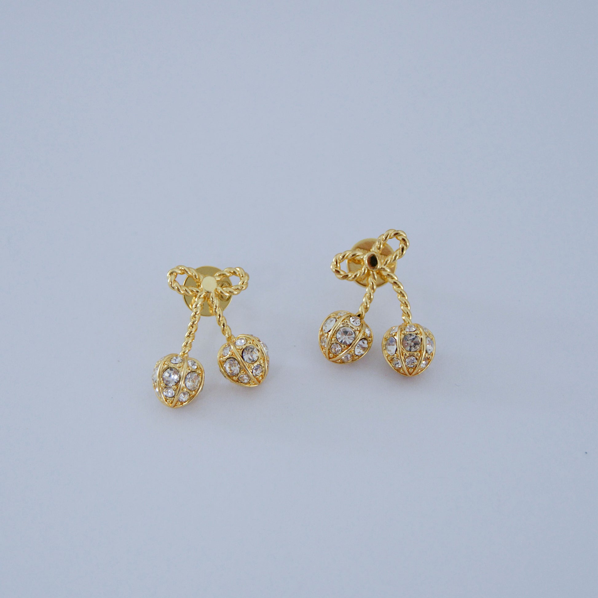 Gold Cherry Earring - MARO JEWELRY