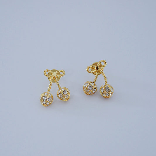Gold Cherry Earring - MARO JEWELRY