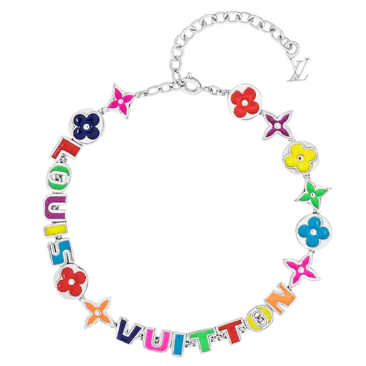Pulsera de plata con monograma