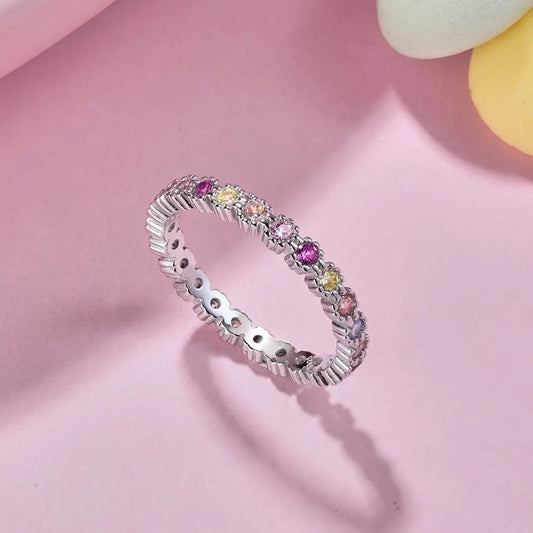 COTTON CANDY ETERNITY RING - MARO JEWELRY
