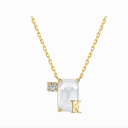 Initial k necklace - MARO JEWELRY