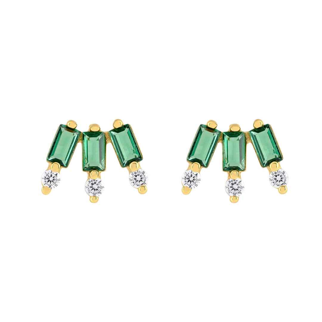 Baguette Glow Studs