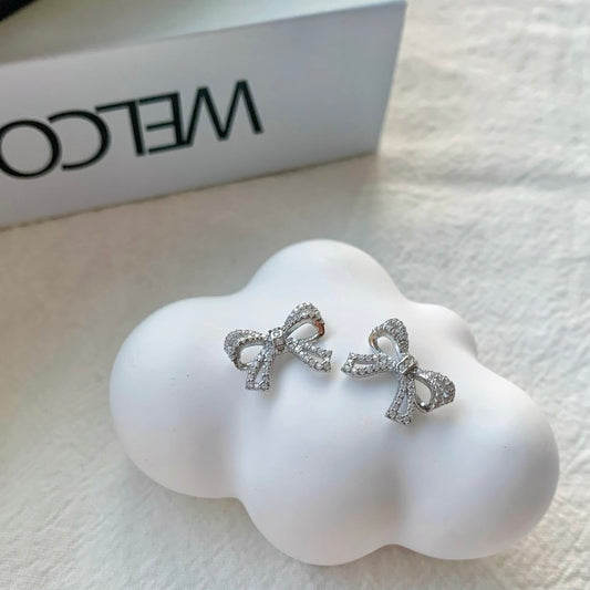 RIBBON SILVER EARRING - MARO JEWELRY