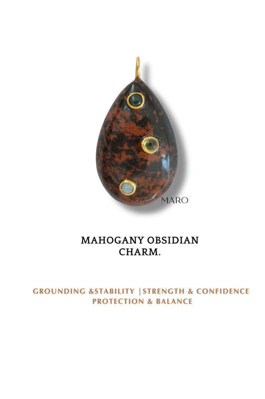 Mahogany Obsidian Charm