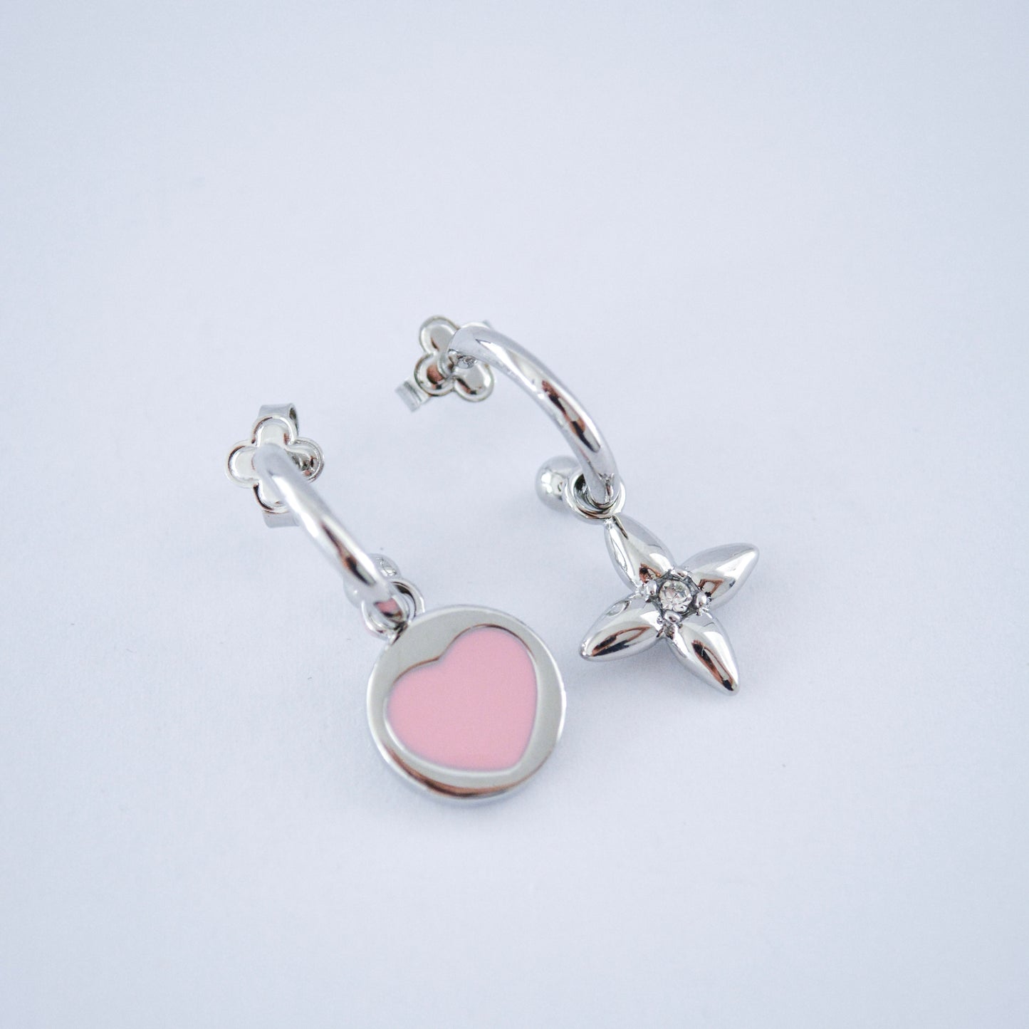 LV Silver Earring