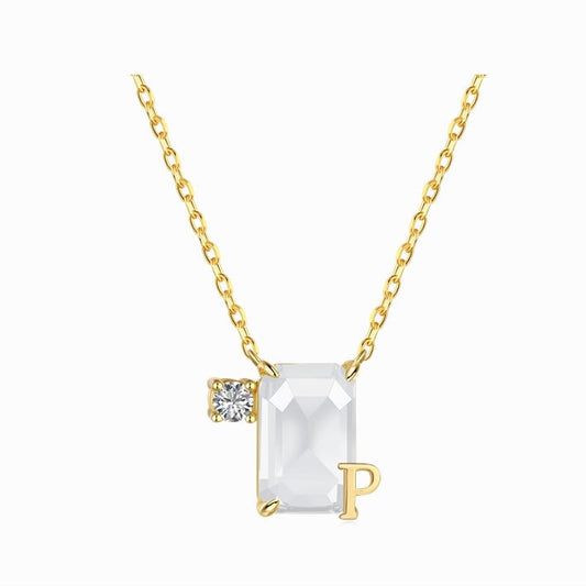 Initial P necklace - MARO JEWELRY