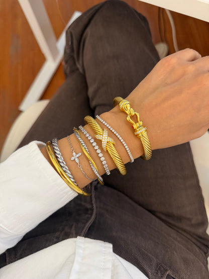 DY TWO TONE BRACELET 5MM