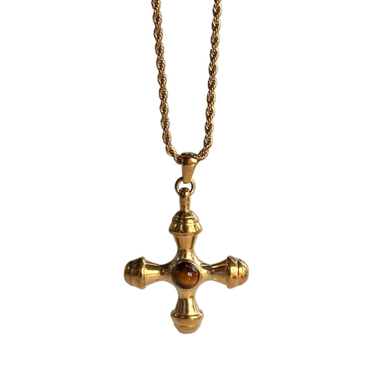 Tiger eye necklace - MARO JEWELRY