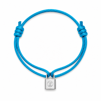 Mini Lock Silver Charm Bracelet lifestyle detail by MARO Jewelry