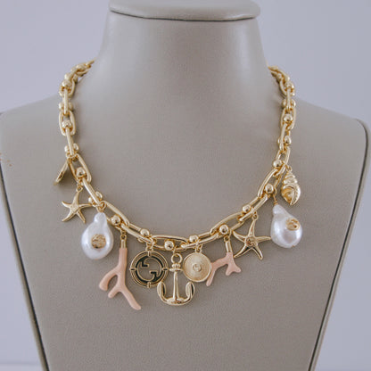 G Charms Necklace by MARO, product detail view