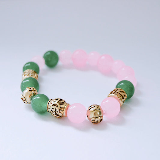 PINK & GREEN BRACELET - MARO JEWELRY