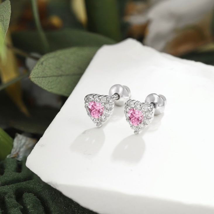 SILVER HEART EARRRING - MARO JEWELRY