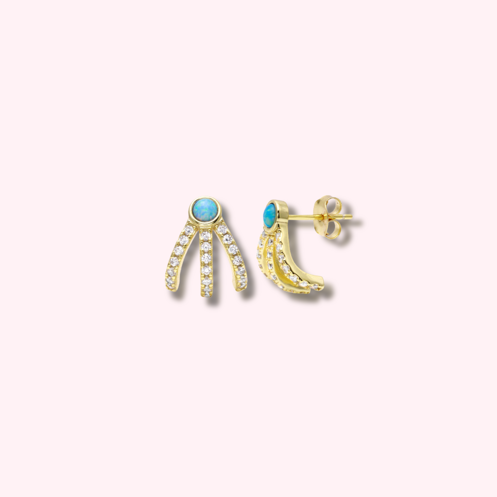 Opal Spark Earrings - MARO JEWELRY