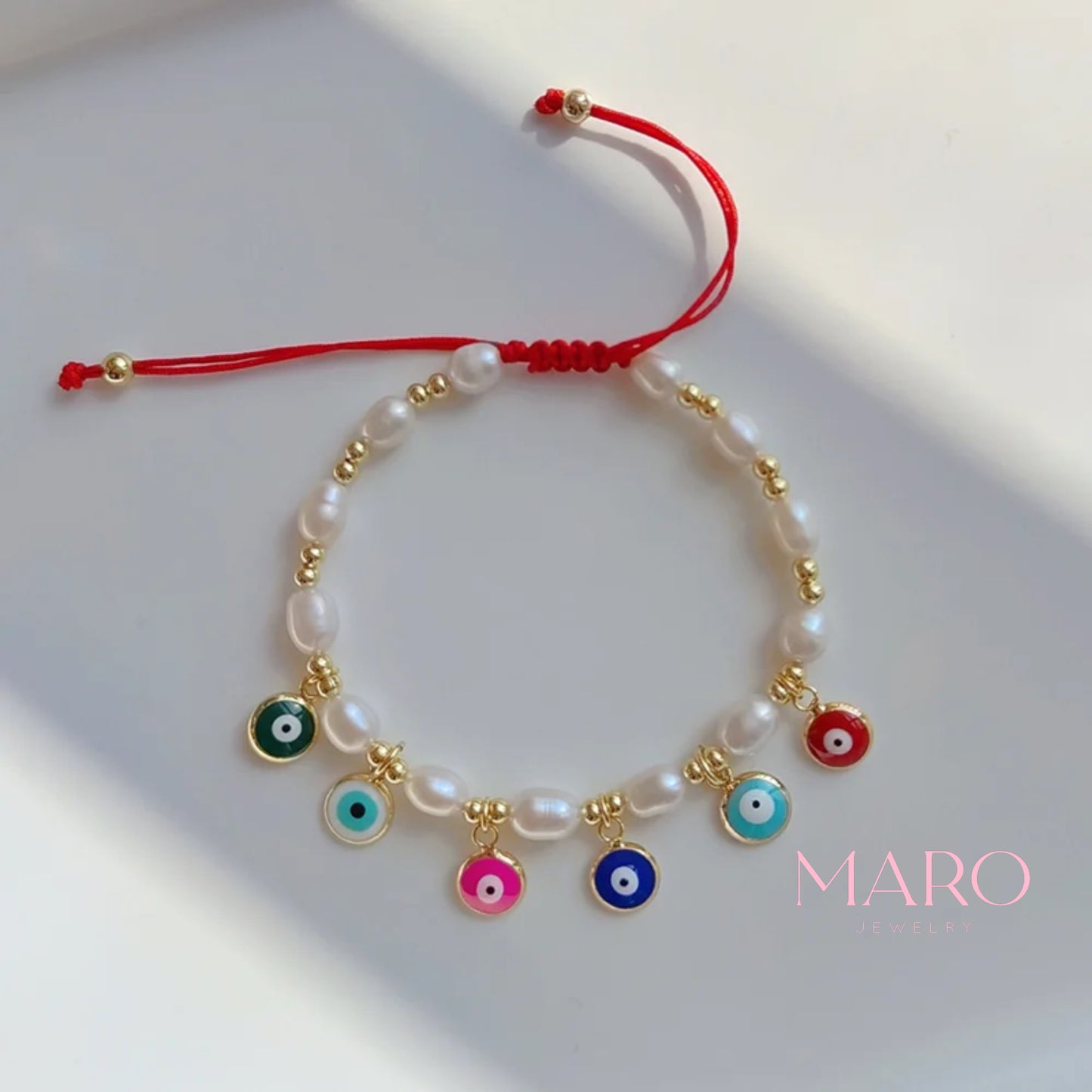 Evil eye charm bracelet - MARO JEWELRY