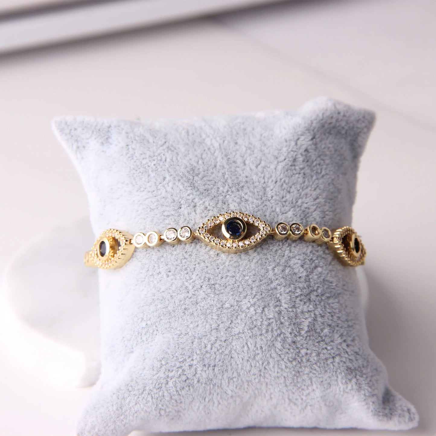 EVIL EYE CRYSTAL BRACELET - MARO JEWELRY