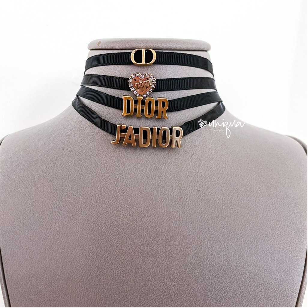 BLACK CHOKER NECKLACE - MARO JEWELRY