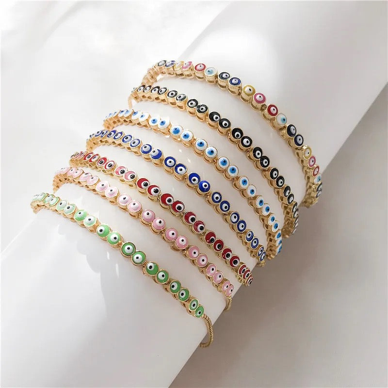 EVIL EYE SHAPE BRACELET - MARO JEWELRY
