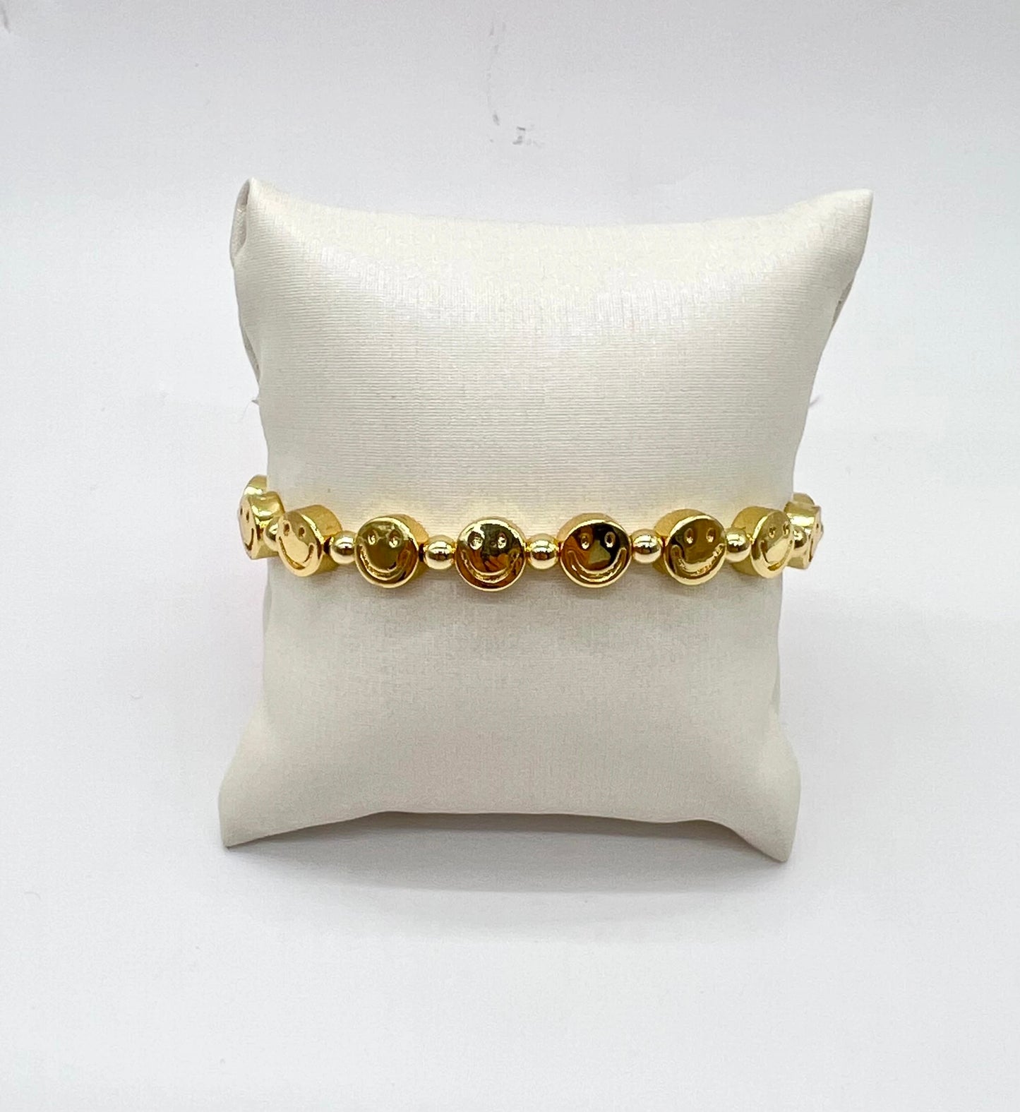 MINI HAPPY FACE GOLD BRACELET - MARO JEWELRY