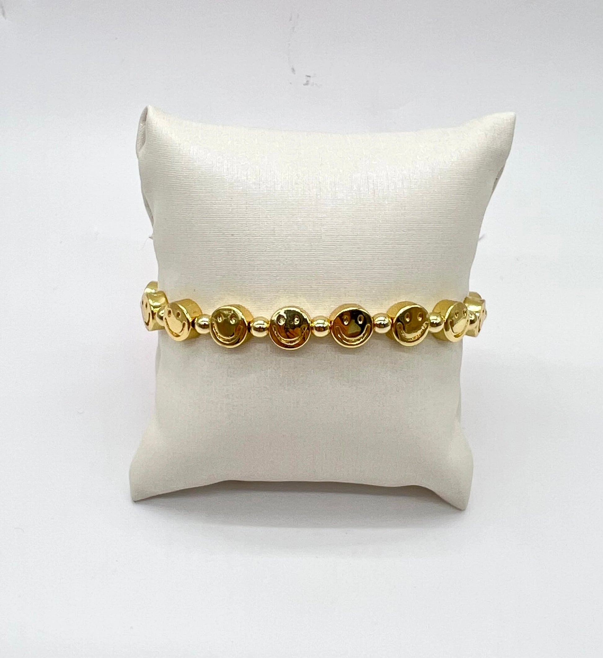 MINI HAPPY FACE GOLD BRACELET - MARO JEWELRY