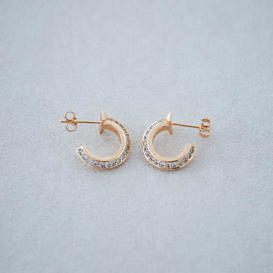 Arete TF de Oro Rosa