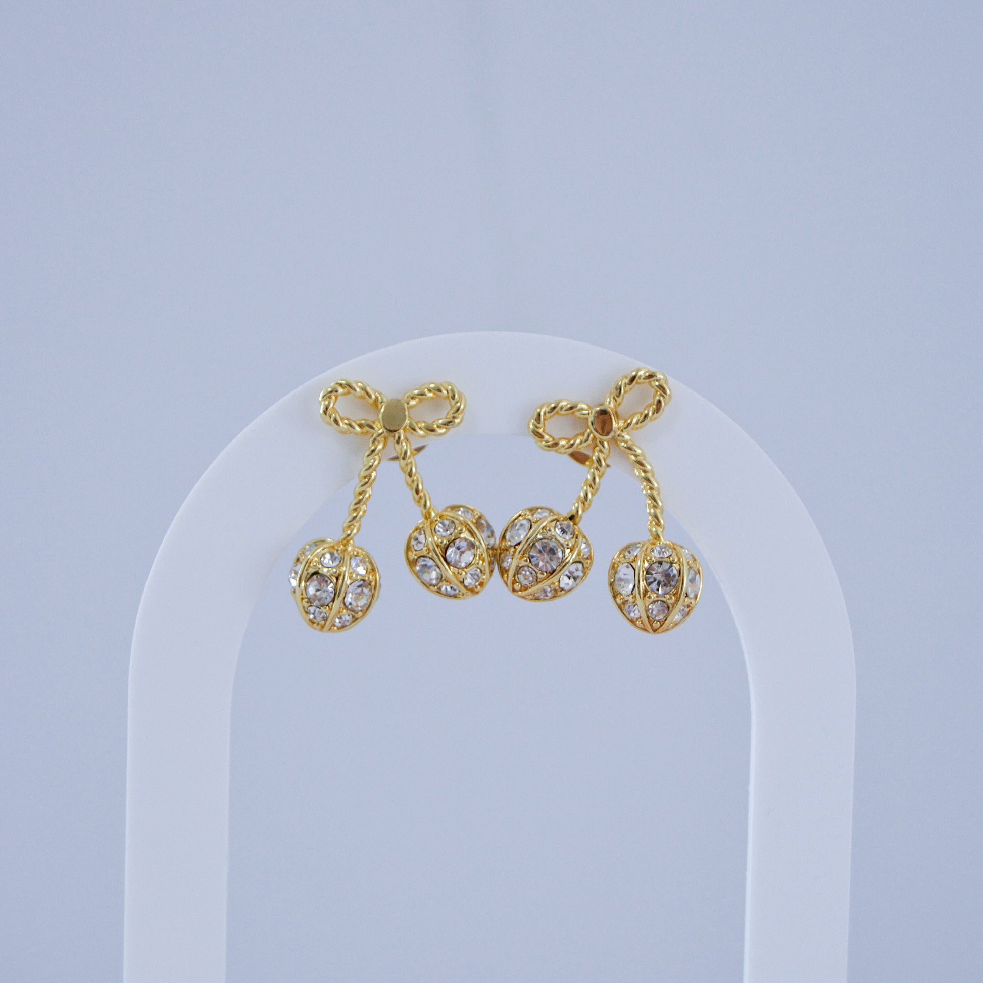 Gold Cherry Earring - MARO JEWELRY