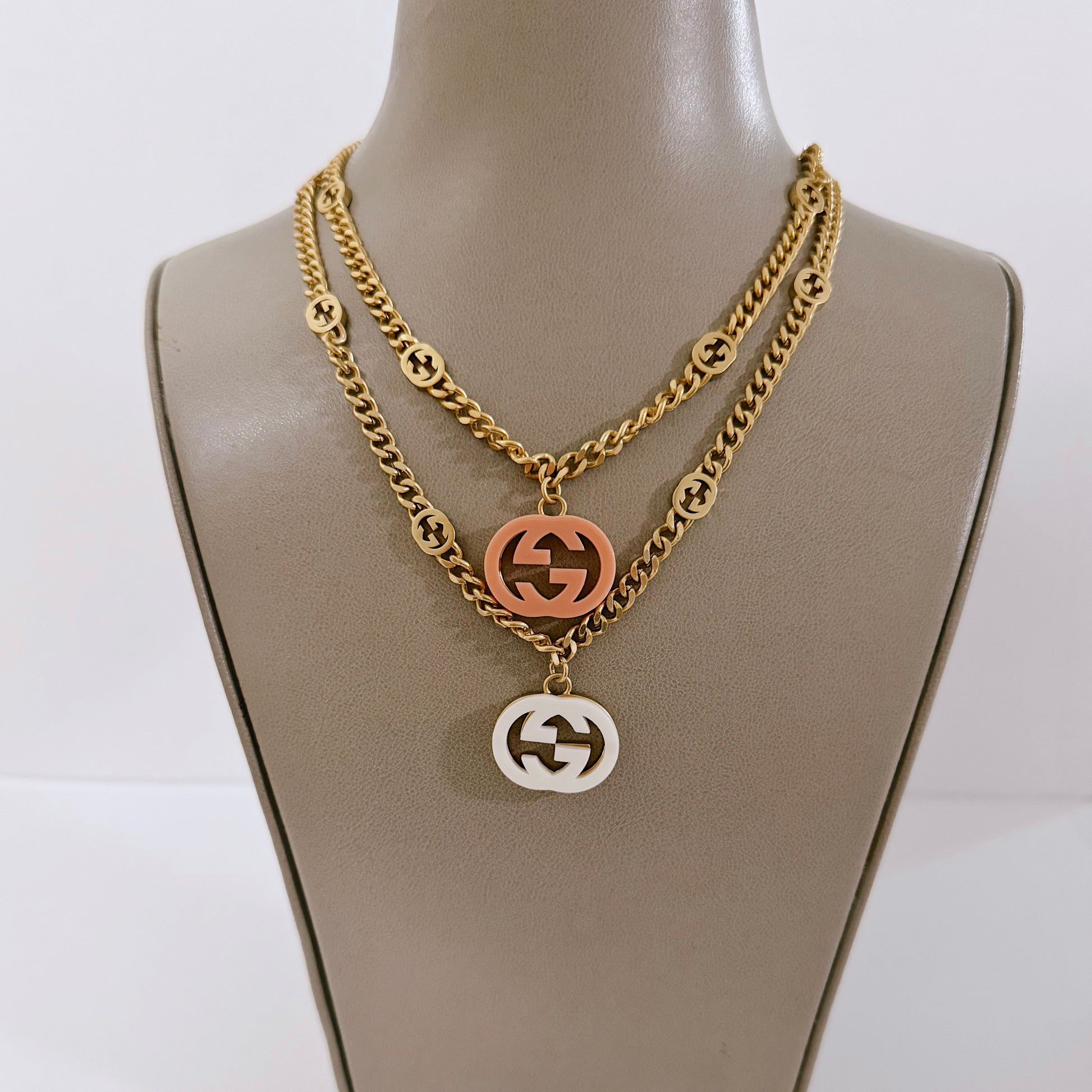 Logo gold necklace - MARO JEWELRY