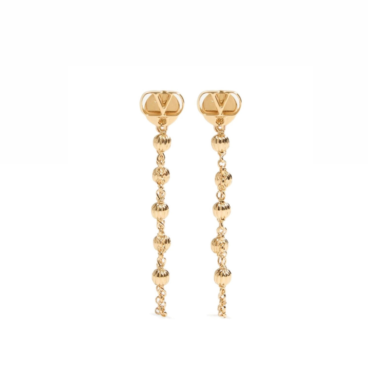 V Gold Earrings - MARO JEWELRY
