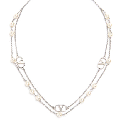 V Silver Necklace by MARO product view