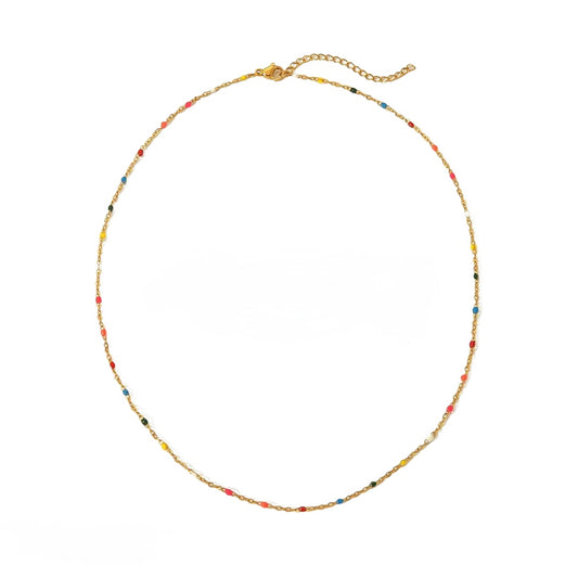 Colored bead necklace - MARO JEWELRY