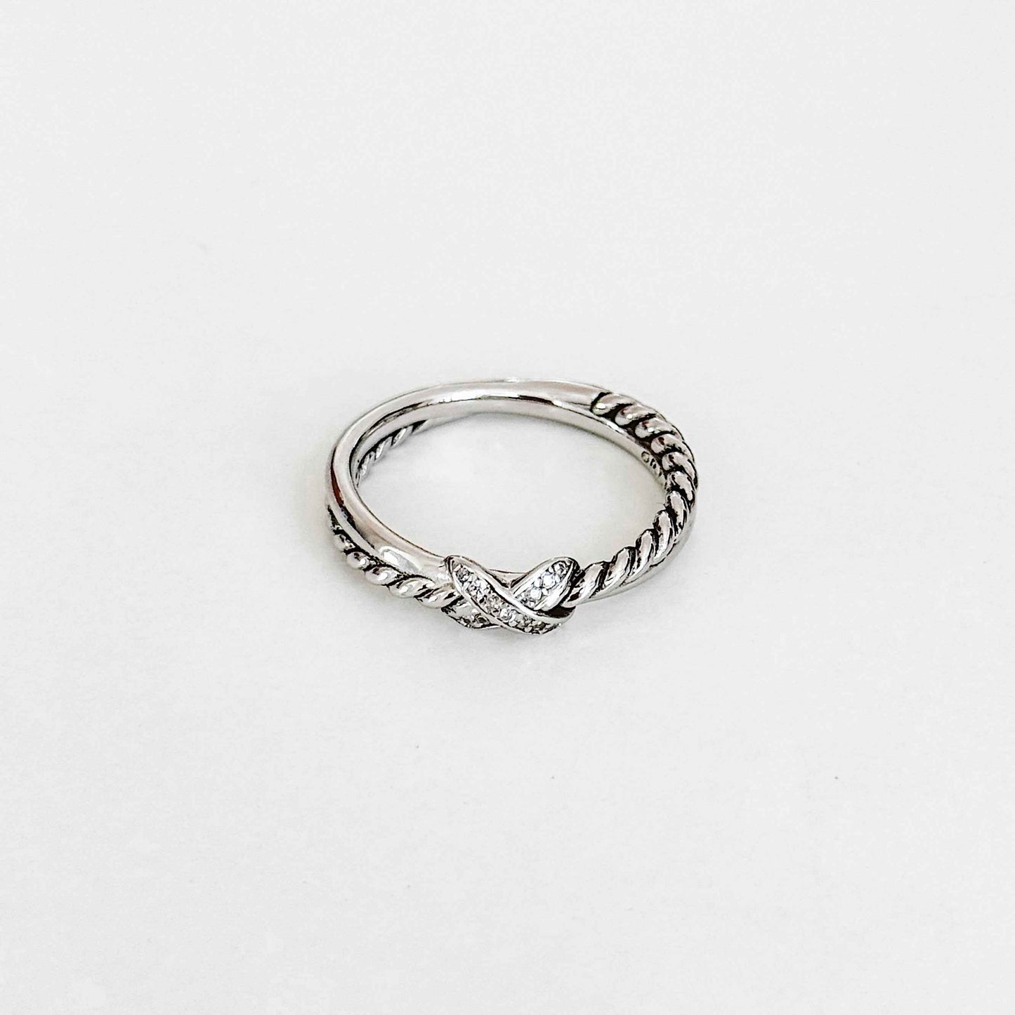 DY X Silver Ring