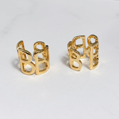 BLNCIAGA Gold Ring side view by MARO Jewelry