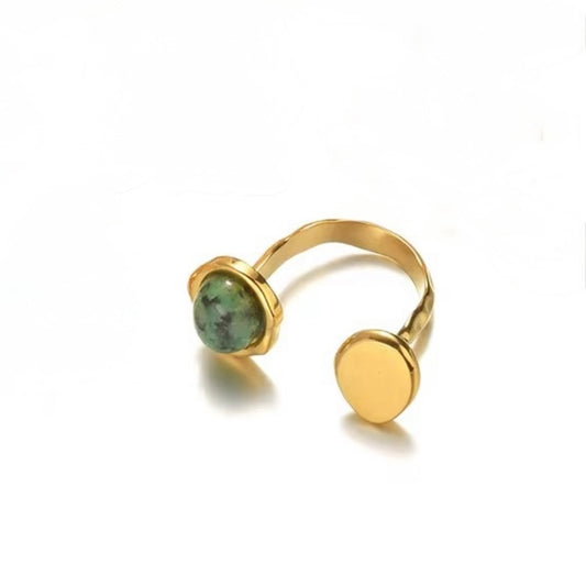 Gem open ring - MARO JEWELRY