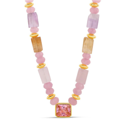 Cotton Candy Luxe Necklace by MARO Jewelry
