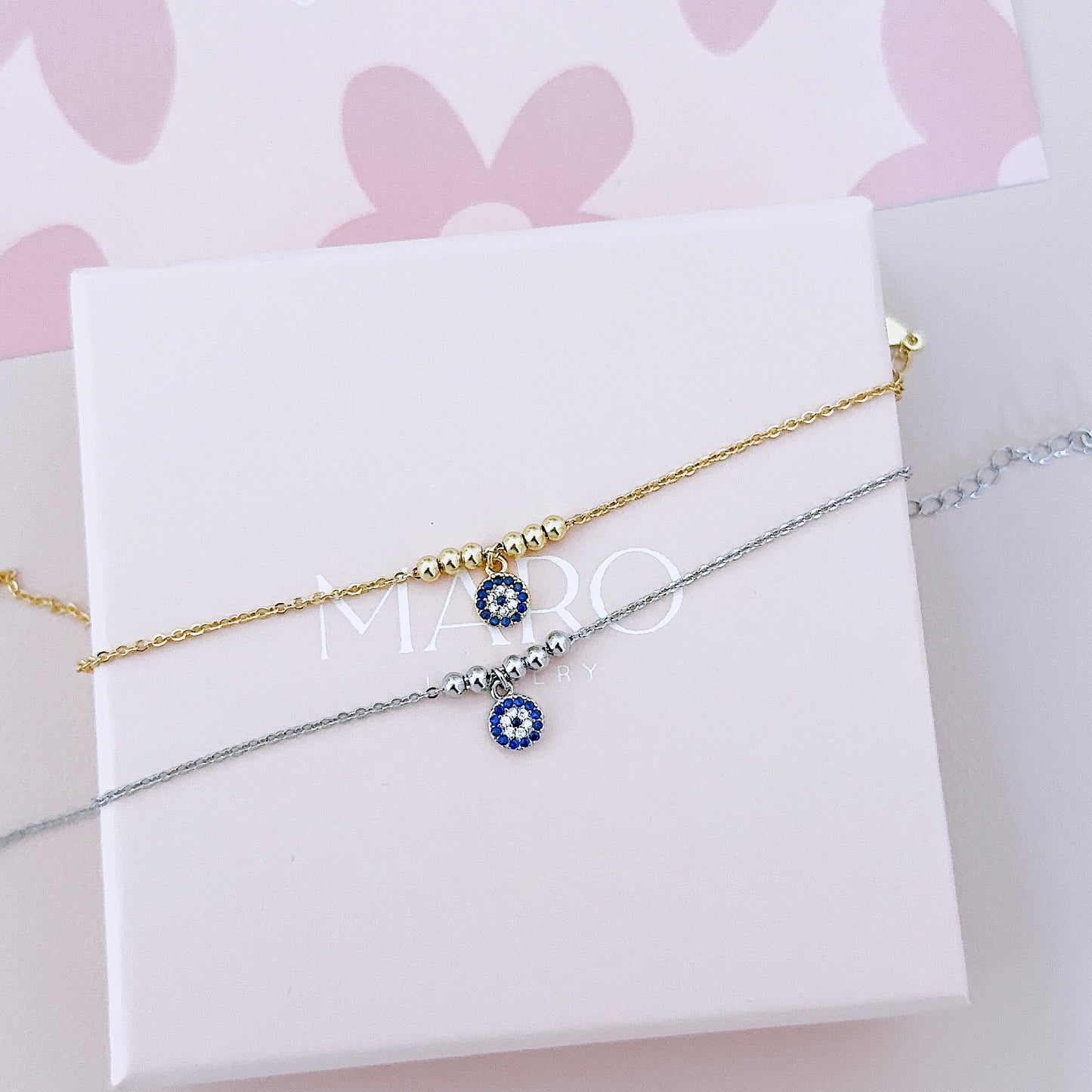 S925 Evil eye bracelet - MARO JEWELRY