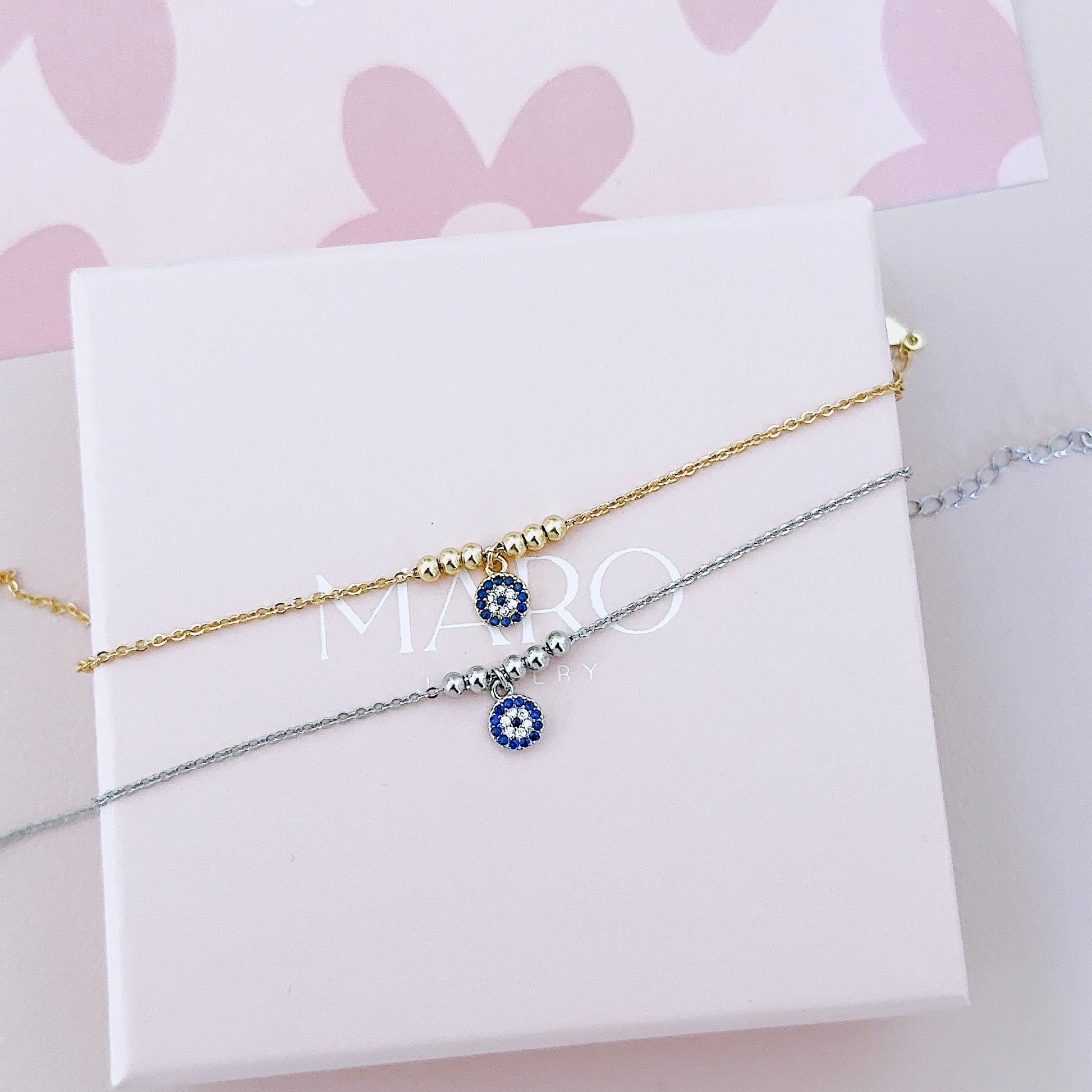 S925 Evil eye bracelet - MARO JEWELRY