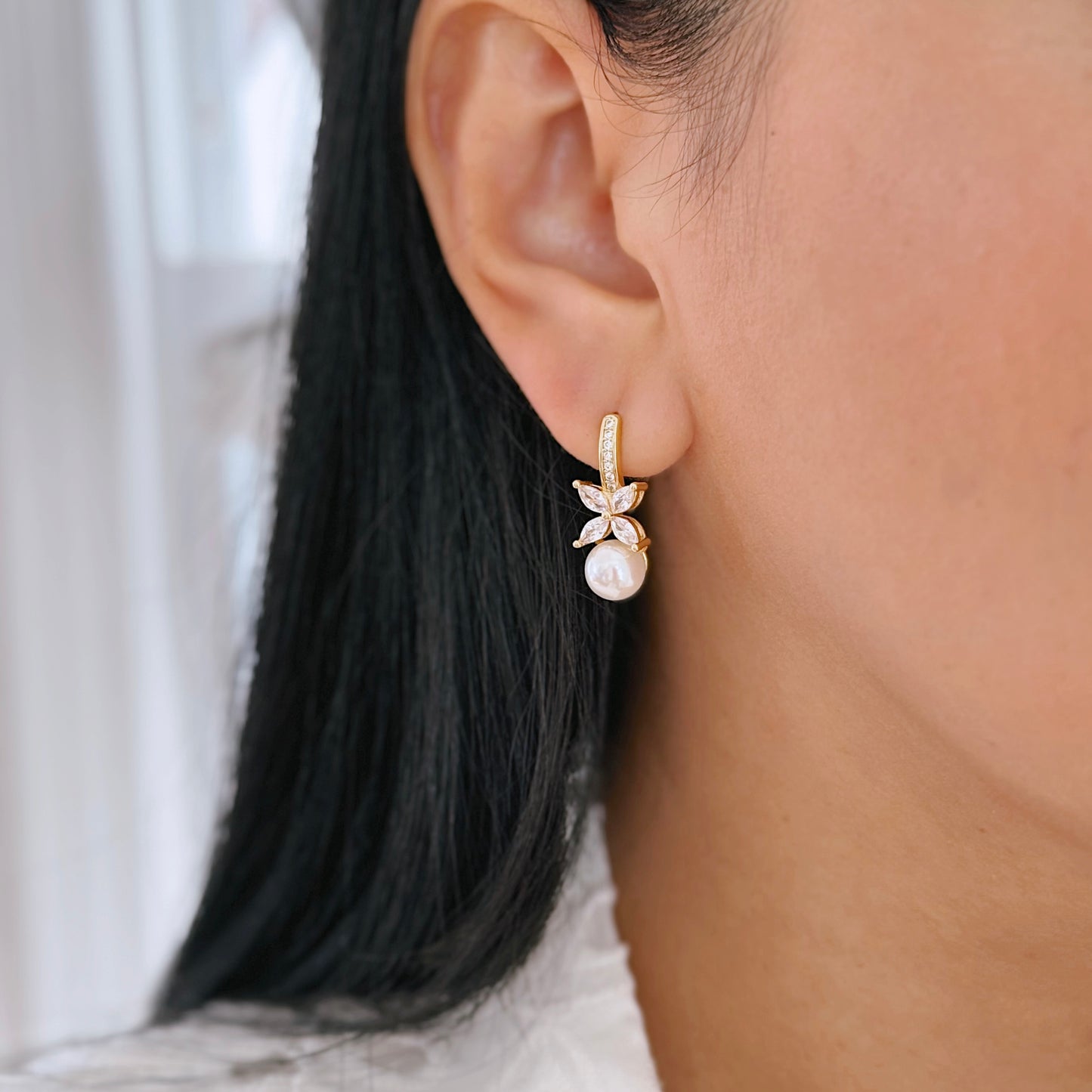 Pearl earring - MARO JEWELRY