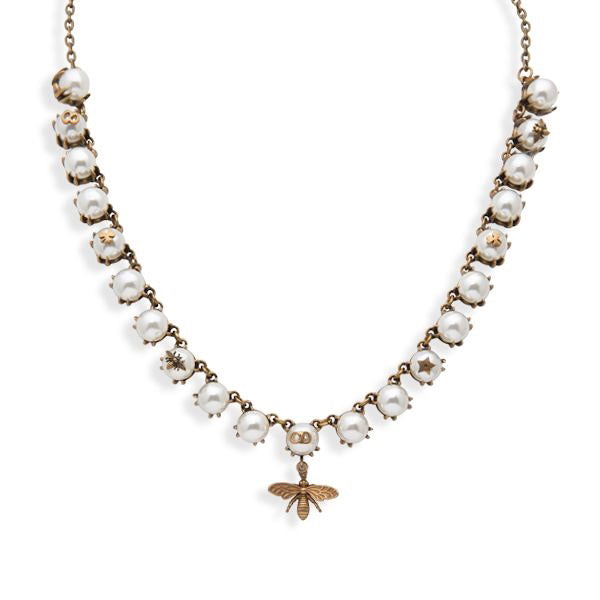 Collar de abeja vintage