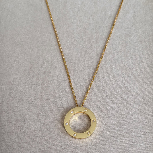 Collar de seis diamantes