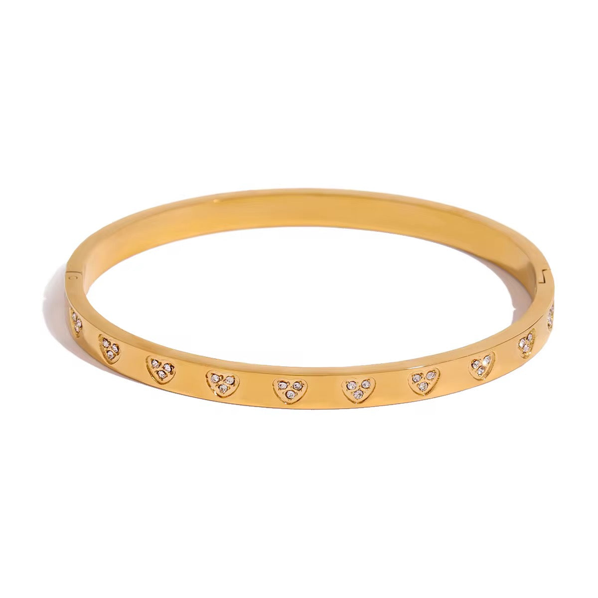 Zircon heart bracelet - MARO JEWELRY