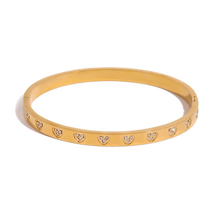 Zircon heart bracelet - MARO JEWELRY