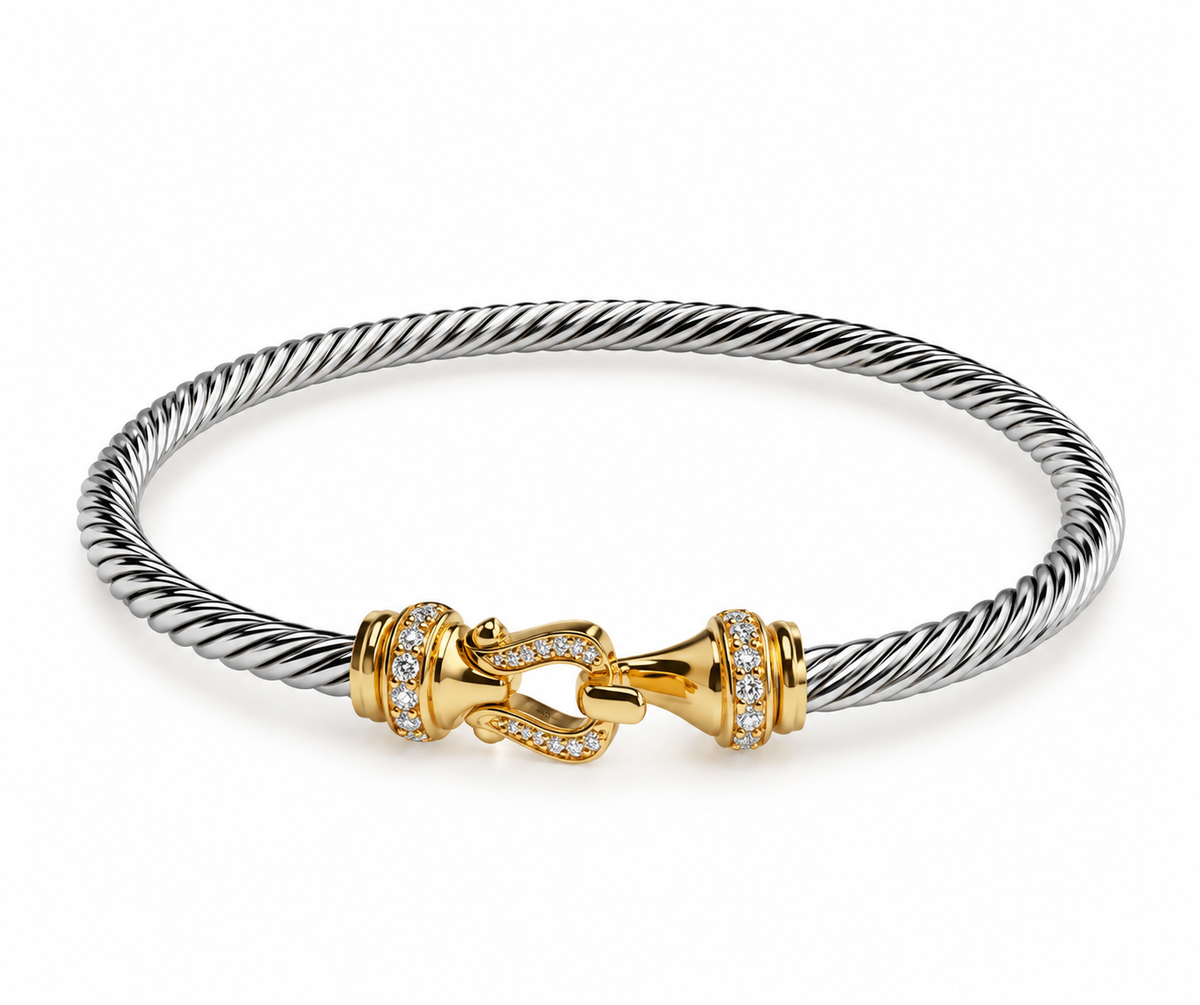 DY TWO TONE BRACELET 3MM