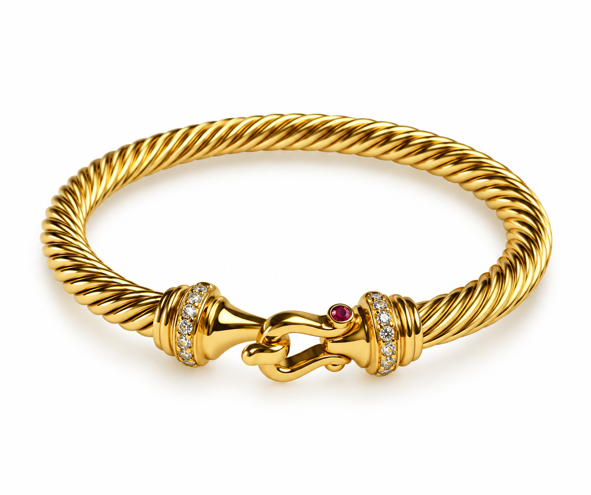 DY GOLD BRACELET 7MM