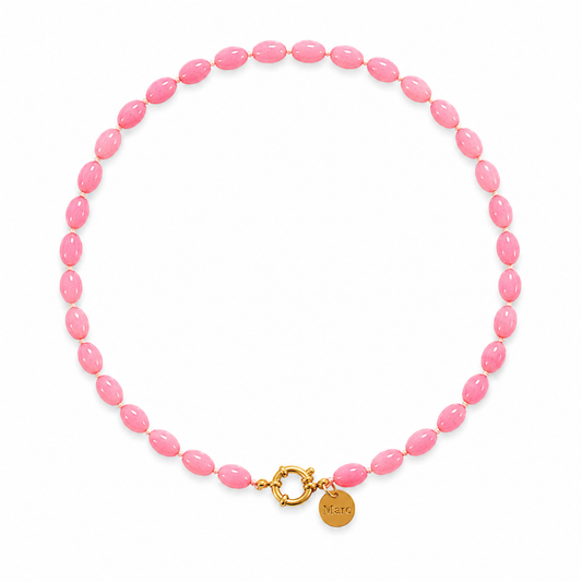 Pink Beaded Necklace